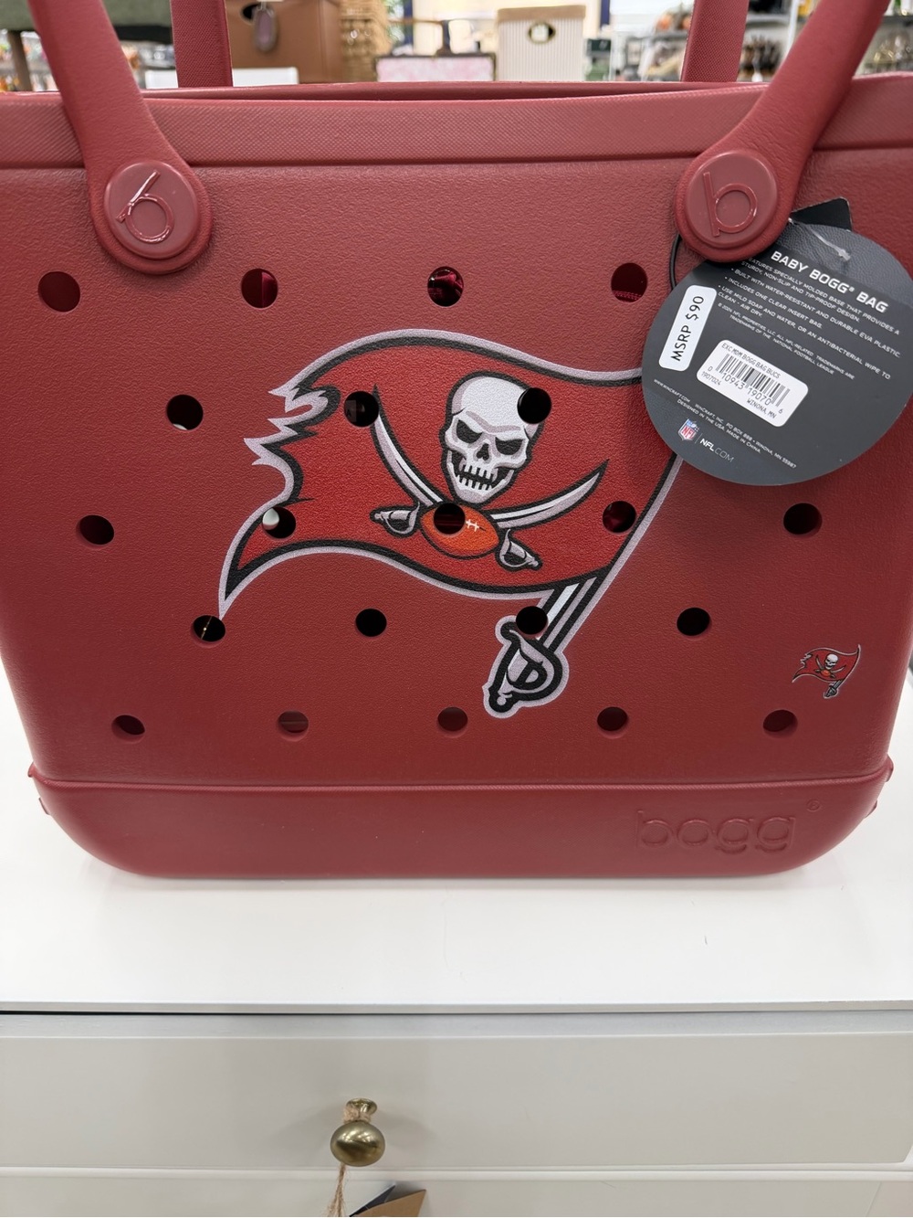 Bogg Bag Tampa Bay Buccaneers Red Tote
